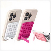 Support de téléphone à ventouse en silicone, adhérence forte, support horizontal pour bureau