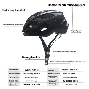 <span class=keywords><strong>Casque</strong></span> de vélo KUOPIN 088 en PC moulé en interne et EPS, léger, réglable, pour adultes, pour le VTT et la route - Product Image 4