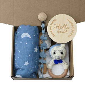 Edredón Lovey para bebé, manta de seguridad, regalo, sonajero de madera de ganchillo, peine, soporte para chupete, manta envolvente de muselina de algodón de Bambú - Product Image 3