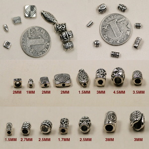 En gros pas cher perle de stockage en ligne pour bracelet en perles de rocaille en argent Tibétain hama logo personnalisé en métal perles pour la fabrication de bijoux - Product Image 2