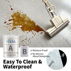 Rivestimento Epossidico Effetto Marmo Lucido per Pavimenti, Vernice Autolivellante per Calcestruzzo <span class=keywords><strong>con</strong></span> Sabbia Colorata, Rivestimento Liquido per Magazzini e Garage - Product Image 3