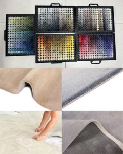 Tapis floral fait main personnalisé de haute qualité pour salon laine soie forme irrégulière tapis de fleur tapis de dessin animé tapete en laine - Product Image 5