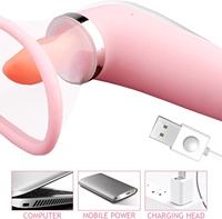 Vibrateur langue suceuse 10 fréquences 100% étanche en silicone rechargeable pour stimulation clitoridienne, vaginale et des mamelons – Adulte