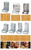 Shish Kebab faisant le produit de Machine facile à vendre 304 acier inoxydable petite Shawarma Machine électrique pour restaurant onglet 1 ensemble