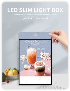 Siêu mỏng biển quảng cáo LED dạ quang <span class=keywords><strong>menu</strong></span> vàng Nhôm sạc Bảng trang trí Treo Tường Hộp đèn cho bảng hiệu đặt hàng - Product Image 6