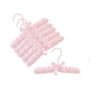 ไม้แขวนเสื้อบุผ้าซาตินสำหรับเสื้อผ้าไม้แขวนเสื้อบุผ้ากำหนดเองได้ S001-C - Product Image 5