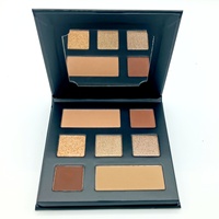 Palette de maquillage rose personnalisée à marque privée, haute pigmentation, 9 couleurs, fard à paupières et blush, palette en carton de luxe