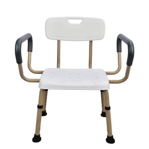Cross-Border Easy-to-Install Bathroom <b>Shower</b> <b>Chair</b> with Foam Armrests Small Backrest Practical <b>Shower</b> Stool Safety Equipment - Product Image 4