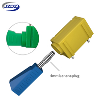 Connecteur de prise femelle banane JZDZ 4 mm à montage sur circuit imprimé, isolé, J.40024