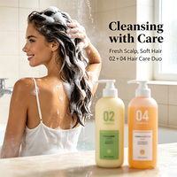 Shampooing et après-shampooing hydratant et volumisant anti-frisottis, équilibrant le microbiome du cuir chevelu, pour hommes et femmes, marque privée