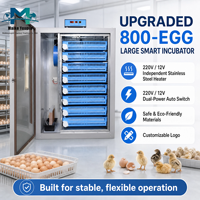 Incubateur Avicole Automatique Solaire Double Alimentation 800 Œufs avec Retournement Automatique à 360° pour Usage Industriel/Commercial – Taux d'Éclosion Élevé – Vente en Gros