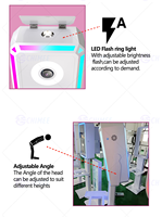 Machine de photomaton portable 2026, appareil photo reflex numérique, photomaton adapté à Surface Pro/iPad Air ou Pro avec lampe de poche intégrée