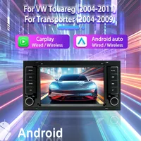 Autoradio 2Din 7 pouces pour Volkswagen Transporter T5 Multivan 2004-2011, CarPlay, Android Auto, écran tactile, GPS, unité principale