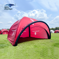 Tente d'événement gonflable personnalisée de 20x20 pieds Auvent de dôme d'air de gazebos gonflables de marque 6x6 m pour événement sportif en plein air