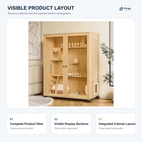 Villa pour chat moderne personnalisée en verre et bois massif, cage fermée pour chat d'intérieur avec toit en bois pour toutes les saisons