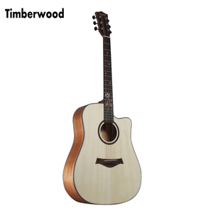 OEM <span class=keywords><strong>guitarra</strong></span> 40 pulgadas corte madera <span class=keywords><strong>guitarra</strong></span> acabado mate abeto sapele de vuelta/lado <span class=keywords><strong>guitarra</strong></span> acústica - Product Image 1