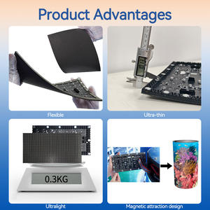 Nuovo Modulo Display LED Flessibile P2.5 RGB per Interni, Schermo LED Morbido, Parete Video a Tenda LED per Animazioni in Negozi al Dettaglio - Product Image 4