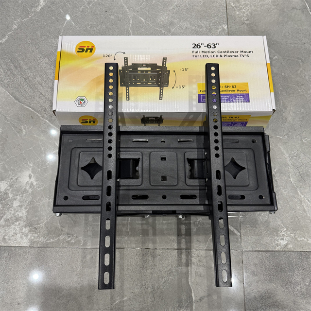 SH-63 Heavy Duty Full Motion TV Mount Articulated Folding TV Mount Plasma LCD TV Wall Mount Bracket
