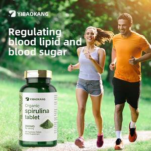 Tabletas orgánicas de espirulina de 3500mg por porción, regulación inmune, desintoxicación antioxidante, apoyo a la salud intestinal para adultos - Product Image 5