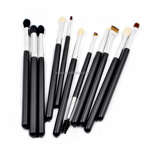 Baoli – Ensemble de 11 pinceaux de maquillage pour les yeux, faits à la main, en argent brillant, poils naturels, pour fard à paupières, sourcils, <span class=keywords><strong>eye</strong></span>-<span class=keywords><strong>liner</strong></span> et correcteur - Product Image 5