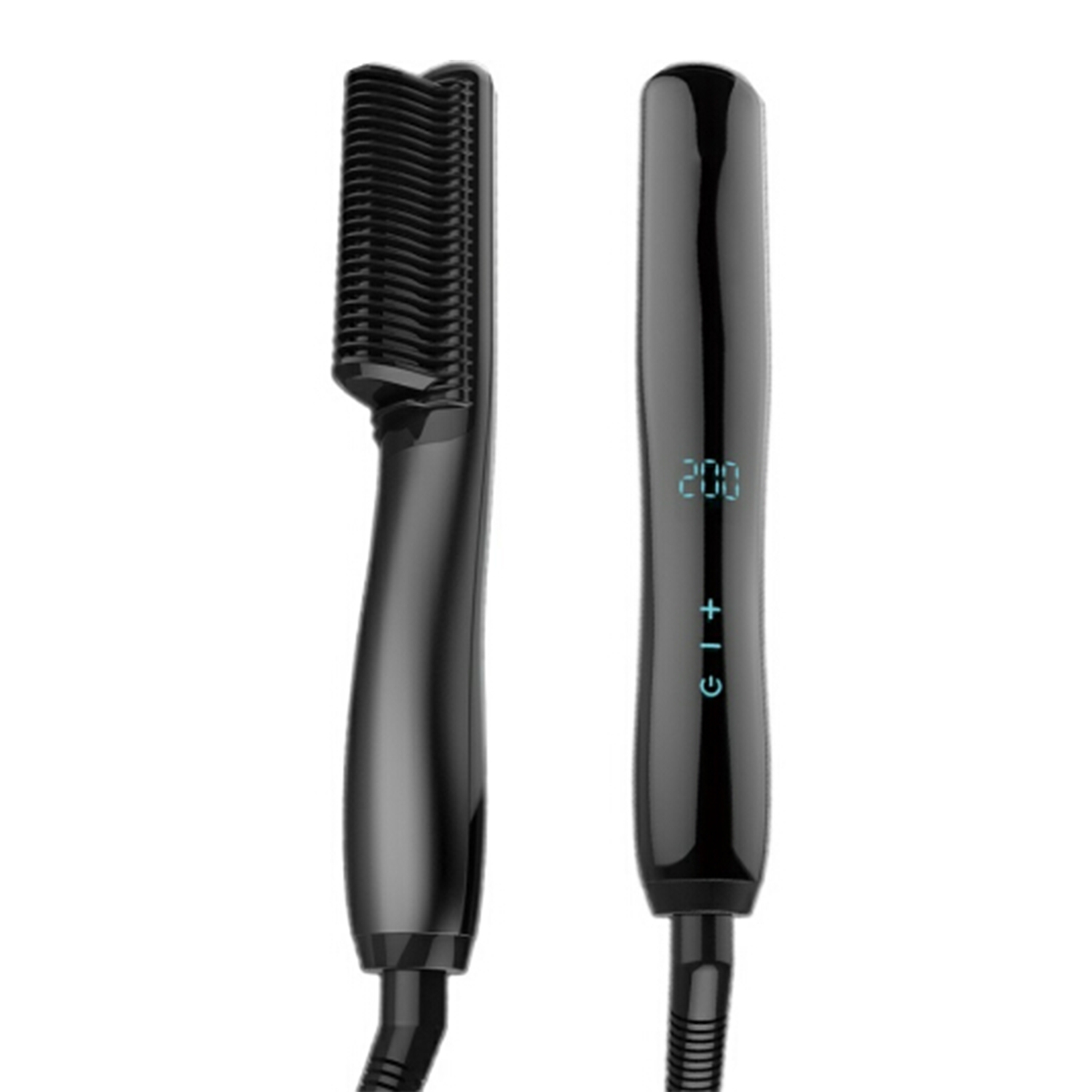 30s Fast Heating Auto Temperature Ionic Hair Straightener Brush for Healthy Silky Hair