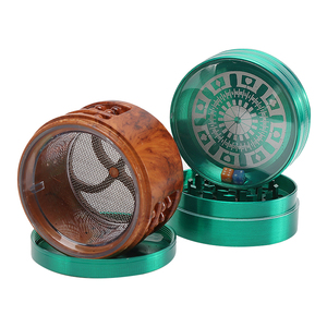 Nouveau design, moulin à herbes en forme de dés, <span class=keywords><strong>tabac</strong></span>, 62 mm, alliage de zinc, 4 pièces, moulin à herbes personnalisé avec logo Fashioa pour fumer - Product Image 4