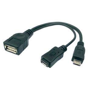 5Pin <strong>Mini</strong> <strong>USB</strong> OTG Cable <strong>Mini</strong> <strong>B</strong> Male to <strong>USB</strong> a Female Data Sync Cord + <strong>USB</strong> a Male Power Supply Lead Line for Mobile Phone Tablet - Product Image 5