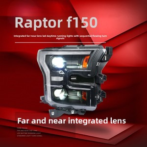 MT 2015-2020 F-150 Raptor 24V 55W Gruppo Fari Anteriori con LED DRL, Indicatori <span class=keywords><strong>di</strong></span> Direzione Sequenziali e Lenti a Proiezione - Product Image 4