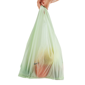 2022 Hot Sale Günstige Träger 100% kompost ierbare biologisch abbaubare zertifizierte T-Shirt Plastiktüte Biobags On Roll - Product Image 2