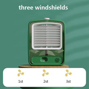 2025 New Camping Transparent Rechargeable Portable Fan Recirculating Air USB Charging Sprayable Conditioner <b>Mini</b> Cooling Home - Product Image 4