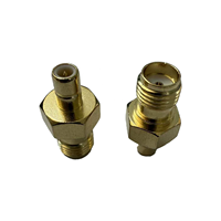 Adaptateur coaxial en laiton de qualité supérieure, connecteur SMA/SMB-KJ plaqué or, connecteur SMB mâle vers SMA femelle
