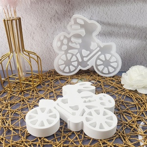 แม่พิมพ์หล่อทำด้วยมือทำจากเรซิ่นสำหรับตกแต่งแบบทำมือทำจากซิลิโคนสไตล์ INS สำหรับขี่กระต่ายอุปกรณ์ทำเค้ก X0450 - Product Image 5