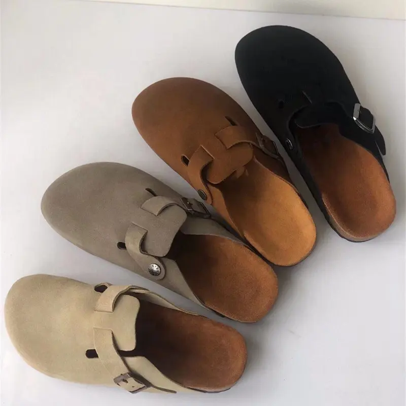 Chaussons en liège pour couples Grande taille Mode Nouvelles diapositives Chaussures de plage d'été Unisex Designs personnalisés