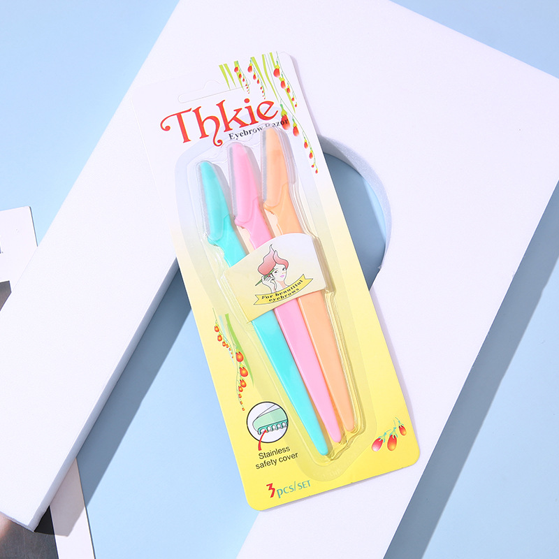 Новинка 2022, микро-рифленые лезвия для зубов, бритва для бровей, низкая цена, складной многофункциональный портативный триммер для бровей