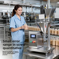 Machine de remplissage et d'emballage semi-automatique à vis grande capacité pour cartons de café/piments/riz/fièves