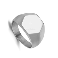 Wasserdichte L Edelstahl Herren ringe Benutzer definierte 18 Karat vergoldete gravierte Logo Name Siegelring