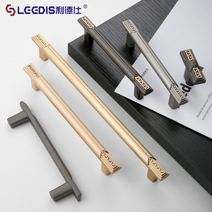 LGEDIS Solid Zinc Alloy Cabinet Door Handle Bar Modern Furniture <b>Hardware</b> <b>Wardrobe</b> Drawer Kitchen Cabinet Pulls - Product Image 1