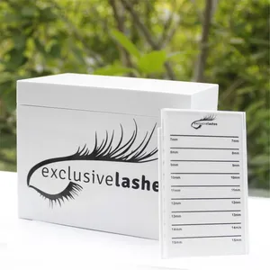 Mới Bán Tùy Chỉnh Trắng Acrylic Eyelash Trường Hợp Mở Rộng Chủ Hiển Thị Perspex Lash Hộp Lưu Trữ - Product Image 2