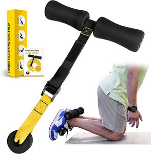 Sangle de curl pour les ischio-jambiers réglable Wellshow, squats espagnols, équipement de fitness à domicile, curls nordiques, entraînement abdominal - Product Image 1