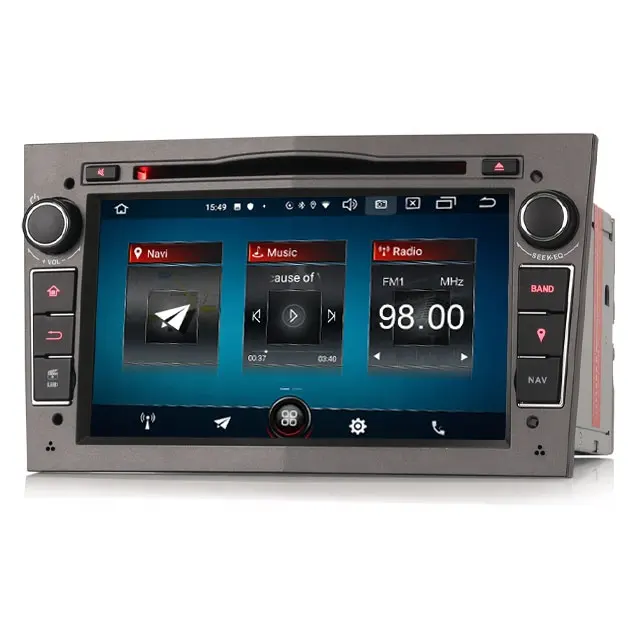 Erisin-reproductor multimedia con pantalla táctil de 7 "y Radio FM para coche, autorradio estéreo 2 Din con reproductor MP5, procesador ES2760PG, MP3, MP4, Audio, vídeo, USB, tablero