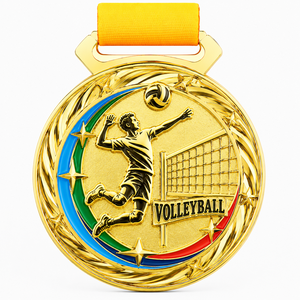 Fabricante de medallas deportivas personalizadas de alta calidad, medalla de carrera chapada en oro, plata y bronce con cinta. - Product Image 3