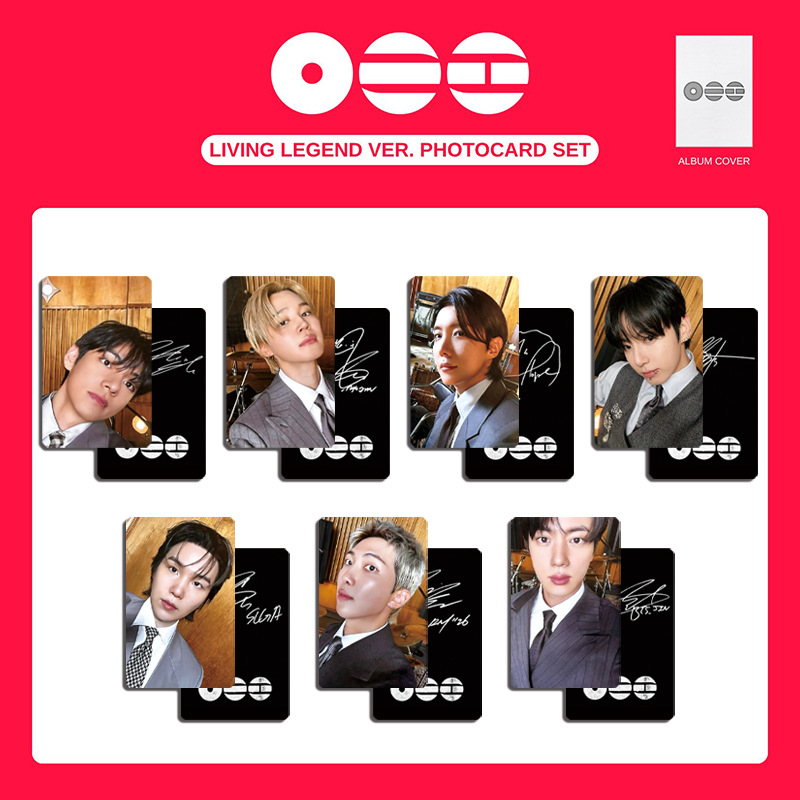 7Pcs/Set Kpop Taehyung Jimin Suga ARIRANG Album UMS WVS Ver Selfie