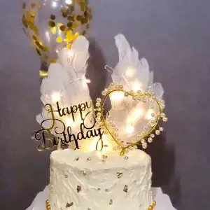 Design Angel' Wings For Cake Topper Birthday Party Cake Decoration