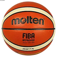 Molten-pelota de baloncesto profesional, alta calidad, avanzada, cuero PU, Tamaño 7, logotipo personalizado, GG7X