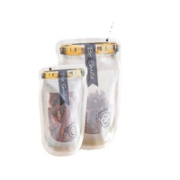Sachets réutilisables pour aliments avec fermeture éclair, sacs en Mylar pour collations et biscuits, sacs en plastique refermables pour emballage alimentaire, sacs pour bocaux Mason