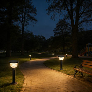 Lámpara Solar LED para Camino de Jardín, Luz Blanca Cálida, Panel Solar Monocristalino ABS, Batería LiFePo4 de 4000mAh, Impermeable IP65, Ángulo de Haz de 360° - Product Image 2