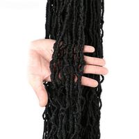 Nouvelles Fausses Locks au Crochet de 18 Pouces, Cheveux Synthétiques Souples pour Tresses au Crochet, Extensions de Tresses pour Femmes