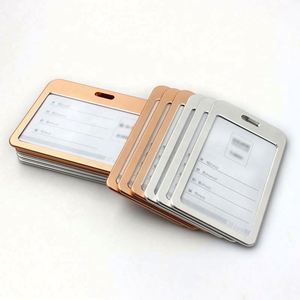 Wholesale Durable Fashion Aluminum Alloy Business Card <b>ID</b> Card <b>Holder</b> with Custom Logo - Product Image 1