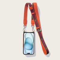 Étui de téléphone en cuir véritable avec sangle de cou détachable et porte-cartes, protection contre les chutes pour iPhone 18 Pro Max