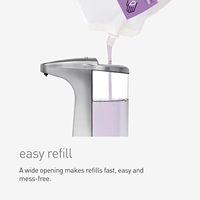 Dispenser Sabun Cair Sensor Tanpa Sentuh 240ml dengan Lapisan Nikel Brushed Desain Modern untuk Penggunaan Hotel dan Kamar Mandi